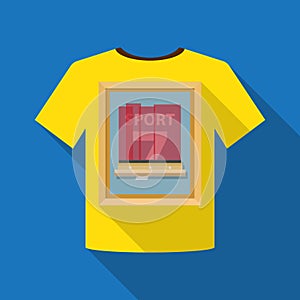 Silkscreening on T-shirt.