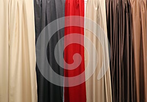 Silky drapes textures