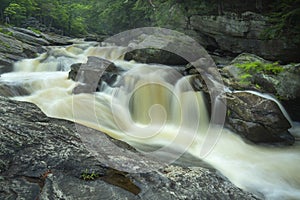 Silky flow of rapids in the Sugar River, New Hampshire