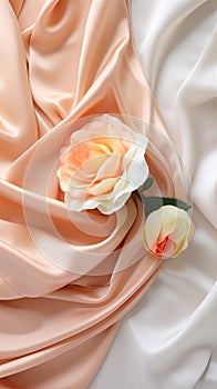 Silky flowing fabric color of the year 2024 Peach Fuzz