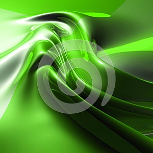 Silky green abstract background