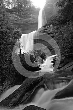 Silky Kaaterskill Falls (B&W)