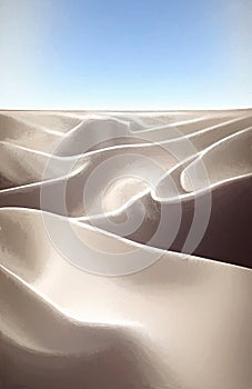 Silky landscape - abstract digital art