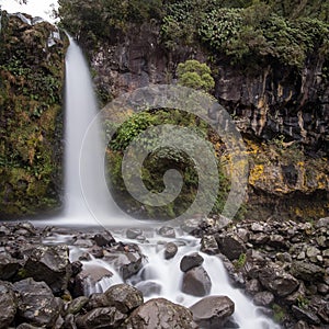 Silky smooth water waterfall