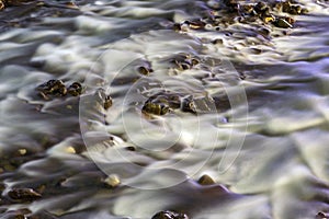 Silky water at night long exposure