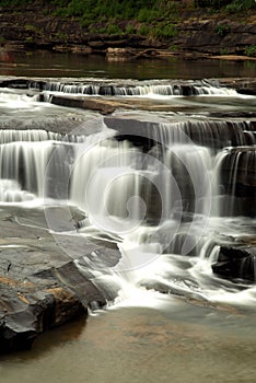 Silky white water in Lakhaniya Dari Water Fall