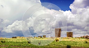 Sillustani - pre-Incan burial ground (tombs) on the shores of La