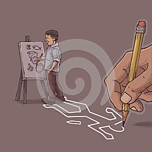 Silly artist