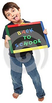 Silly Boy with Back to School