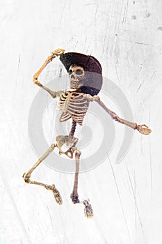 Dancing Skeleton Cowboy Hat photo