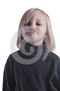 Silly Pouting Child