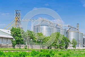 Silo structure for storing bulk dried seed factory