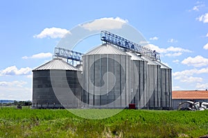 Silos in the field