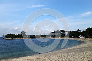 Siloso Beach at Sentosa island, Singapore