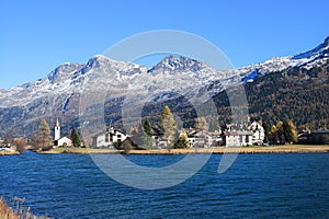 Sils Maria in Engadin near St. Moritz photo