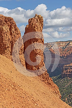 Siltstone Pinnacle on a Mountainside