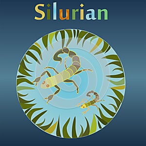 Silurian eon in the history of the Earth.