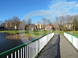 Silute town park, Lithuania