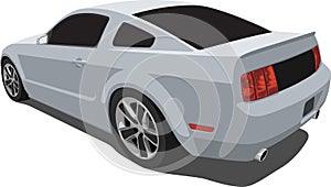 Silver 2008 Mustang Muscle Car