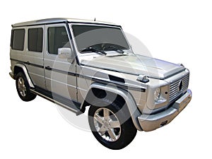 Silver 4x4 vehicle