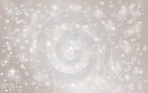 Silver abstract snow falling winter christmas holiday background photo