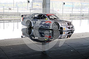 Silver AMG Mercedes DTM car