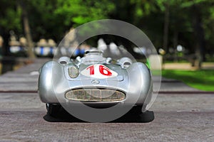 Silver arrow racing car: Mercedes-Benz W196R Streamliner body