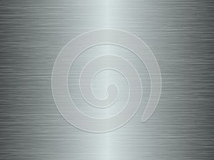 Silver background and foil texture, shiny and metal steel gradient template. Brushed stainless steel pattern â€“ vector