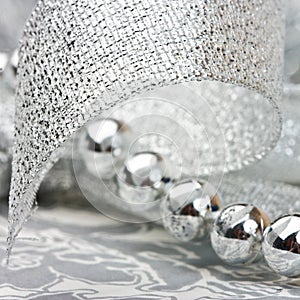 Silver ball background