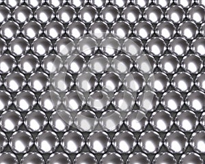 Silver balls pattern reflective texture photo