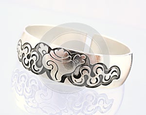 Silver bangle