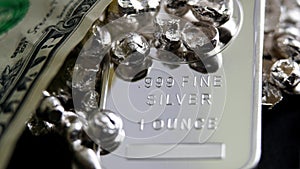 Silver bar precious metal silver coins 999 invest money
