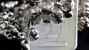 Silver bar precious metal silver coins 999 invest money