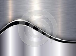 Silver black metallic background, shiny elegant with brushed metal texture pattern