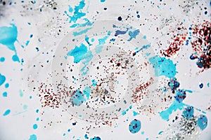 Silver blue red pink waxy soft watercolor hues, background