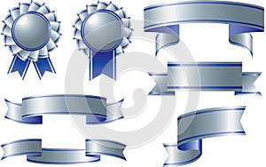 Silver and blue ribbon awards