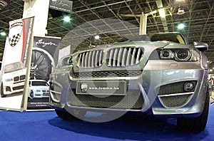 Silver BMW X5 front