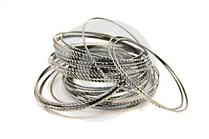 Silver bracelets photo