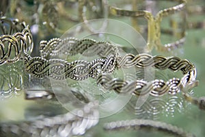 Silver bracelets in Mexico