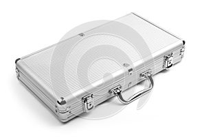 Silver briefcase