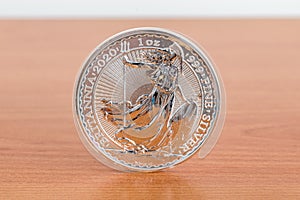 Silver Britannia, one of the most popular silver coins. 1oz silver coin