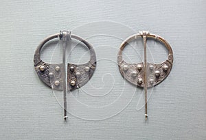 Silver brooches made by Viking craftsmen in Ireland