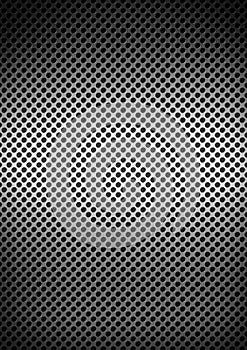 Silver brushed metal grid background texture