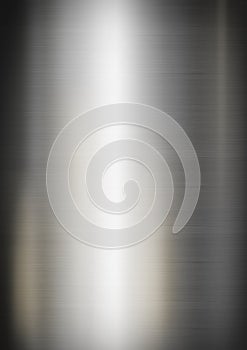 Silver brushed metal. Vertical background texture
