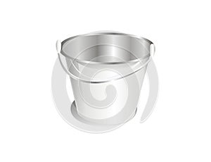 A silver bucket
