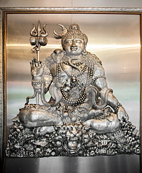 Silver buddhism sculpture,chiang mai,Thailand
