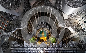 Silver buddhist chapel