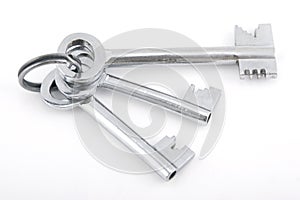 Silver bunch of keys