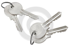 Silver bunch of keys