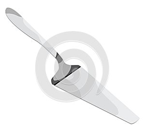 Silver cake server, icon